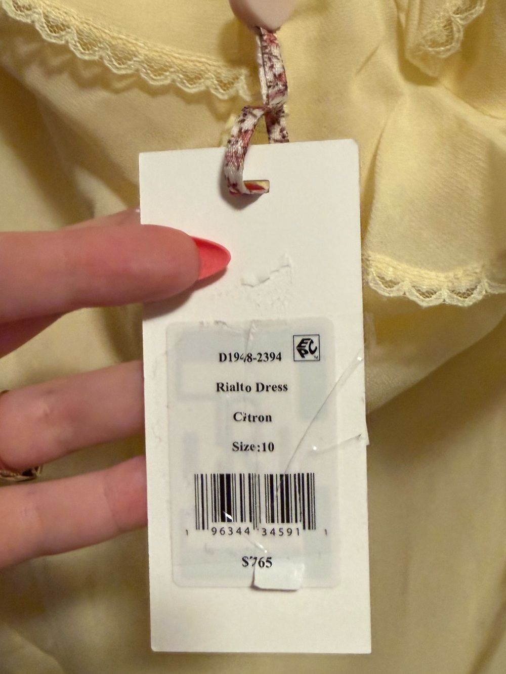 LoveShackFancy Rialto Ruffle Silk Blend Chiffon Maxi Gown Size 10 NEW $795 MSRP - Picture 6 of 7